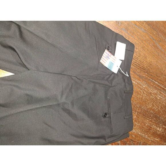 New 33" Waist Bonacci Roberto Black Wool Pleated Suit Dress Tuxedo Pants NWT - Picture 3 of 6